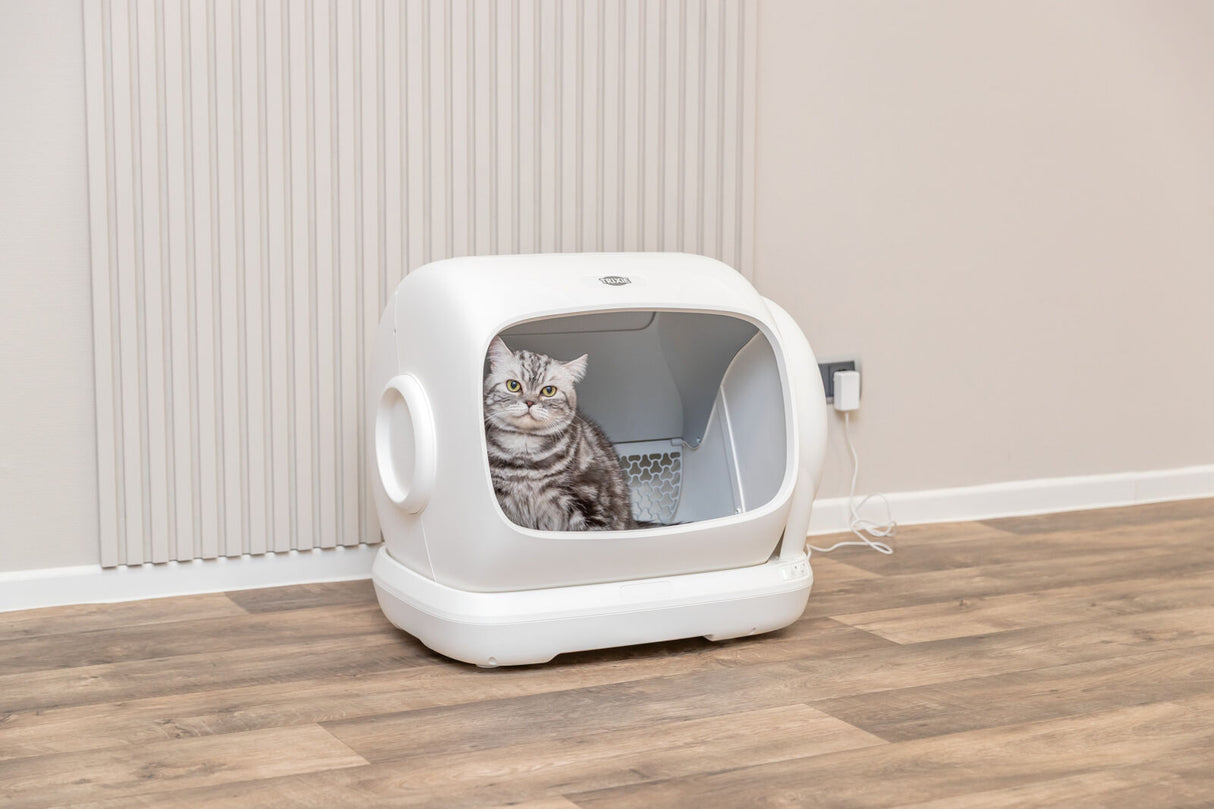 Selbstreinigende Katzentoilette XL mit breiter Öffnung für große Katzen