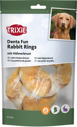Rabbit Rings Kauring aus Kaninchenhaut mit Fell und Hühnerbrust