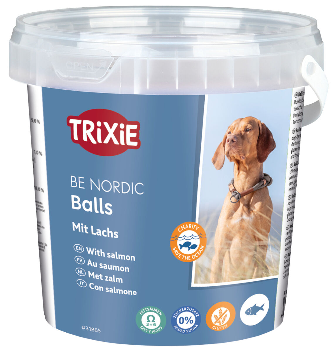 Balls mit Lachs