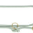 Grüne Hundeleine mit goldfarbenen Karabinerhaken und Ringen, geflochtenes Design, Lederdetails sichtbar.