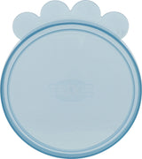 Runder, blauer Deckel mit Pfotenform an der Oberseite und dem Wort "TRIXIE" im Zentrum.