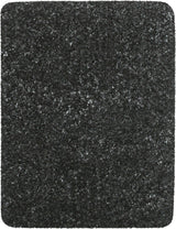Rechteckige, schwarze Textur mit glänzender Oberfläche und leicht unregelmäßiger Struktur.