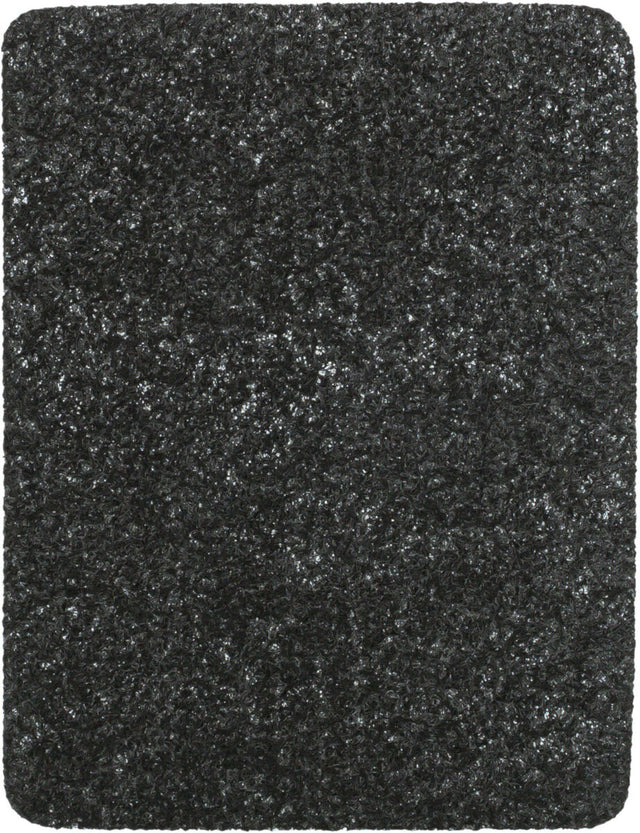 Rechteckige, schwarze Textur mit glänzender Oberfläche und leicht unregelmäßiger Struktur.