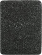 Rechteckige, schwarze Textur mit glänzender Oberfläche und leicht unregelmäßiger Struktur.