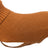 Brauner Strick-Hundemantel mit Rollkragen und Riemen, deutlich gewebte Struktur sichtbar.