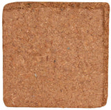 Quadratische, naturfarbene Unterlage aus gepresstem Material mit einer leicht strukturierten Oberfläche.