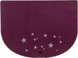 Rechteckige, dunkelrote Matte mit weißen Sternmotiven und schwarzem Logo "Trixie" unten.
