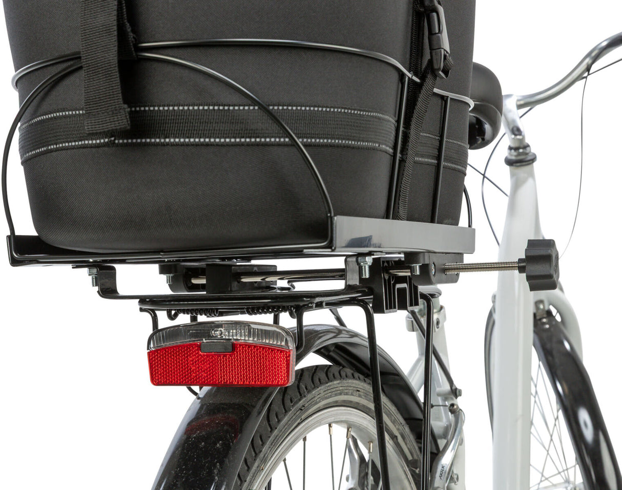 Hundefahrradkorb mit Netzhaube für Gepäckträger